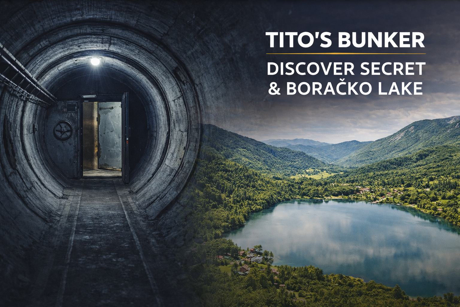 Búnker de Tito: Descubre el Tour Secreto y Lago Boracko desde Sarajevo